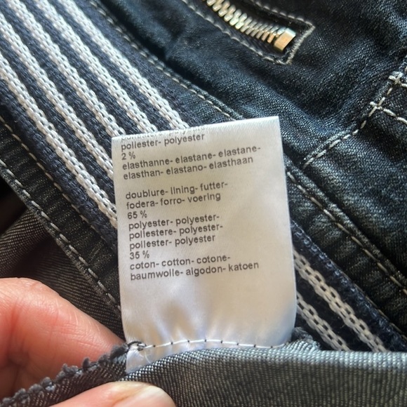 UN Jour Ailleurs Paris Dark Blue Wash Straight Woman’s Jeans Size 40 - Picture 13 of 15